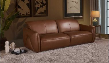 Brookland Skórzana Sofa 3 Osobowa