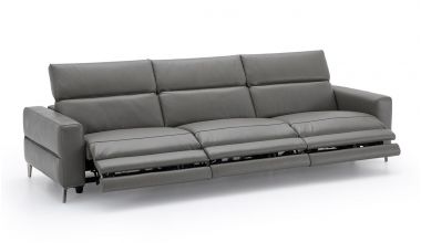 Szeroka sofa z rozkładanymi siedziskami - Carelli Delux Deco