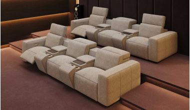 Cassoni Fotele Kinowe 3 Siedziska Tkanina