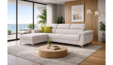 Dolcetta II Włoski Narożnik z Funkcją Spania i Pojemnikiem