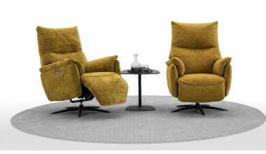 Togo Fotel Relaks Dwa Silniki Tkanina