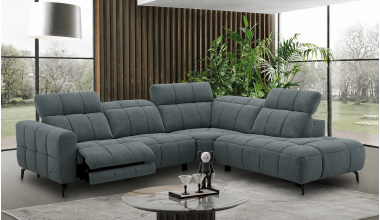 Clio Modułowa Sofa Narożna z Funkcją Relaks Tkanina Zoya 08