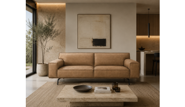 Weaver Sofa Skórzana w kolorze Caramel
