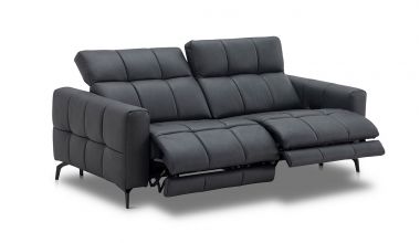 Nowoczesna pikowana sofa relax do salonu - Clio Delux Deco