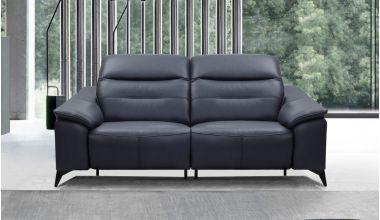 Fanelli sofa 3 osobowa z funkcją relaks,  Fanelli sofa do salonu, Fanelli sofa z szerokimi podłokietnikami, Fanelli sofa z kątowymi nóżkami, piękna szeroka sofa Fanelli, skórzana sofa Fanelli