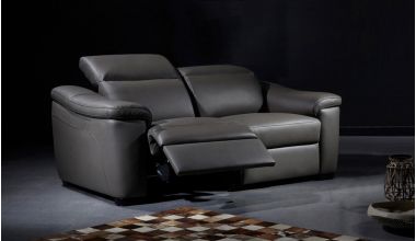 Forza Plus Skórzana Sofa Kinowa Relaks, piękna sofa relaks, sofa z otwieranym podnóżkiem, kinowa sofa skórzana z regulowanymi zagłówkami, sofa kinowa tylko w Delux Deco, sofa z funkcją relaks i regulowanymi zagłówkami, sofa we włoskiej skórze Gruppo Mastr