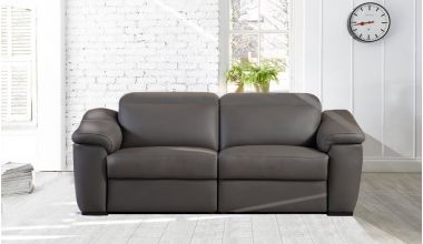 Forza Sofa 3 osobowa, skórzana sofa 3 osobowa, piękna sofa z włoskiej skóry, rozłożysta skórzana sofa, komfortowa skórzana sofa z włoskiej skóry tylko w Delux Deco