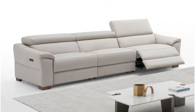 Forza Sofa 4 osobowa, skórzana sofa 4 osobowa, piękna sofa z włoskiej skóry, rozłożysta skórzana sofa, komfortowa skórzana sofa z włoskiej skóry tylko w Delux Deco