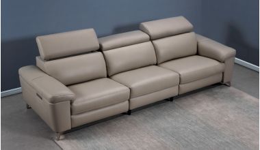 Forza Ultimate Skórzana Sofa z Podwójną Funkcją Relaks, piękna sofa relaks, sofa z otwieranym podnóżkiem i zagłówkiem, sofa skórzana z USB, skórzana sofa z podświetleniem LED, skórzana sofa z funkcją HOME tylko w Delux Deco, sofa z funkcją relaks i regulo