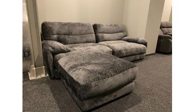 Chillax Sofa 244 cm z podnóżkiem 80/80 cm Graphite