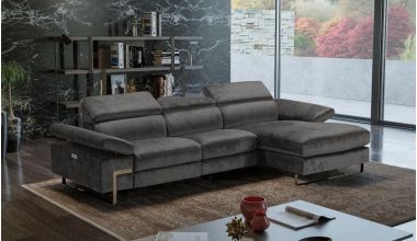 Lazio Unikatowa Włoska Sofa Modułowa, sofa z szerokimi  i w pełni regulowanymi zagłówkami, sofa włoska z regulowanymi podłokietnikami, sofa włoska z unikatowymi nóżkami tylko w Delux Deco, włoska sofa zamszowa, włoska sofa welurowa , włoska sofa skórzana 