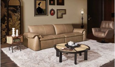 Logan Skórzana Sofa 4 Osobowa