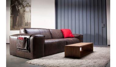 Fulham Sofa Skórzana, klasyczna sofa Fulham , skórzany Fulham , sofa z wypełnieniem z naturalnego pierza, Fulham w postarzanej skórze tylko w Delux Deco