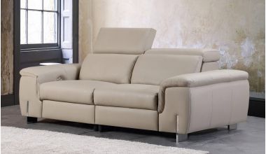 Monza Plus Sofa z Funkcją Relaks, luksusowa sofa relaks, skórzana sofa relax, sofa z elektrycznie regulowanym zagłówkiem, sofa z elektrycznie regulowanym podnóżkiem, sofa we włoskiej skórze Gruppo Mastrotto, sofa z włoskim systemem relaks Motion Italia ty