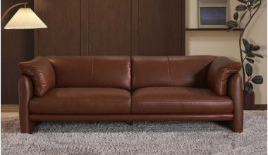 Noguchi Skórzana Sofa 3 Osobowa