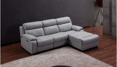 Novell Narożnik Modułowy z funkcją relaks, jakość mechanizmów relaks Leggett&Platt, fotele z pufiastymi poduszkami, wyjątkowo wygodna sofa relaks, sofa z szerokimi siedziskami, sofa w skórze licowej premium, sofa z USB i konsolą