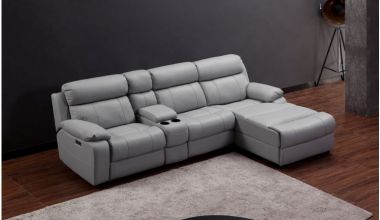 Novell Narożnik Modułowy z Funkcją Relaks / Powystawowy / Skóra licowa