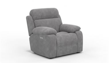 Novell Fotel z funkcją relaks, jakość mechanizmów relaks Leggett&Platt, fotel z pufiastymi poduszkami, wyjątkowo wygodny fotel relaks, fotel z szerokimi siedziskami, fotel relaks w miękkim zamszu syntetycznym, łatwy to czyszczenia fotel