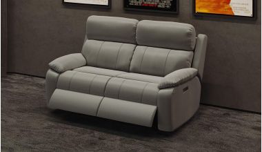 Novell Sofa 2,5 osobowa z funkcją relaks, jakość mechanizmów relaks Leggett&Platt, sofa z pufiastymi poduszkami, wyjątkowo wygodna sofa relaks, sofa z szerokimi siedziskami, sofa relaks w skórze licowej premium, sofa 2,5 osobowa