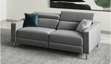 Certosa Sofa 3 Welur kolor SILVER GREY