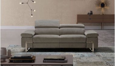 Lazio Unikatowa Włoska Sofa 2 Osobowa, sofa z szerokimi  i w pełni regulowanymi zagłówkami, sofa włoska z regulowanymi podłokietnikami, sofa włoska z unikatowymi nóżkami tylko w Delux Deco