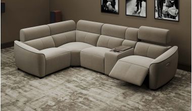 Showtime Modułowa Sofa Kinowa z Funkcją Relaks Tkanina