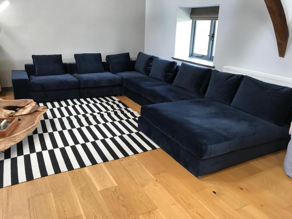 Munich sofa kształt U welur