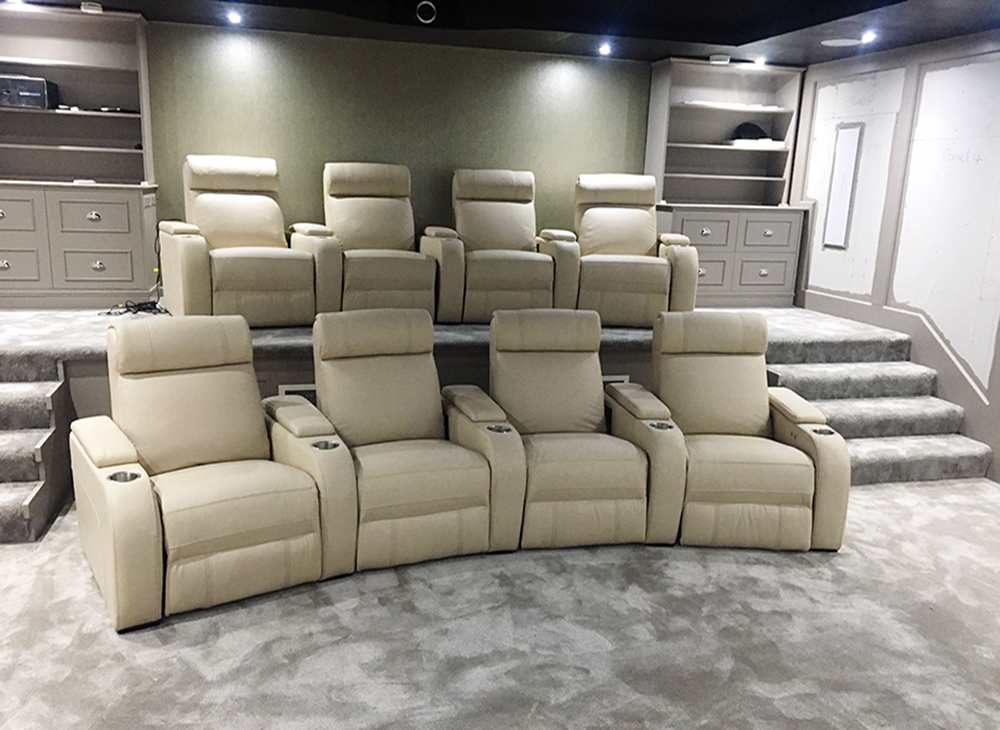 paramount + 4 Home cinema seating - curved 