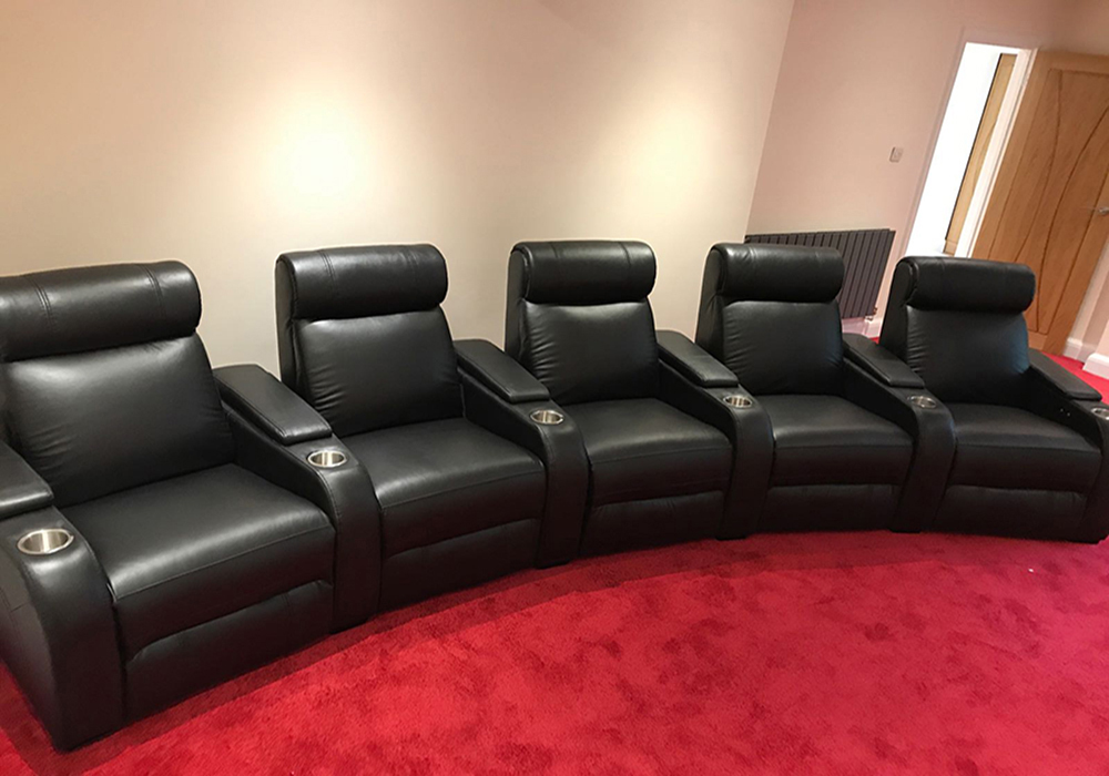 Paramount + 5 Home Cinema Seating - curved