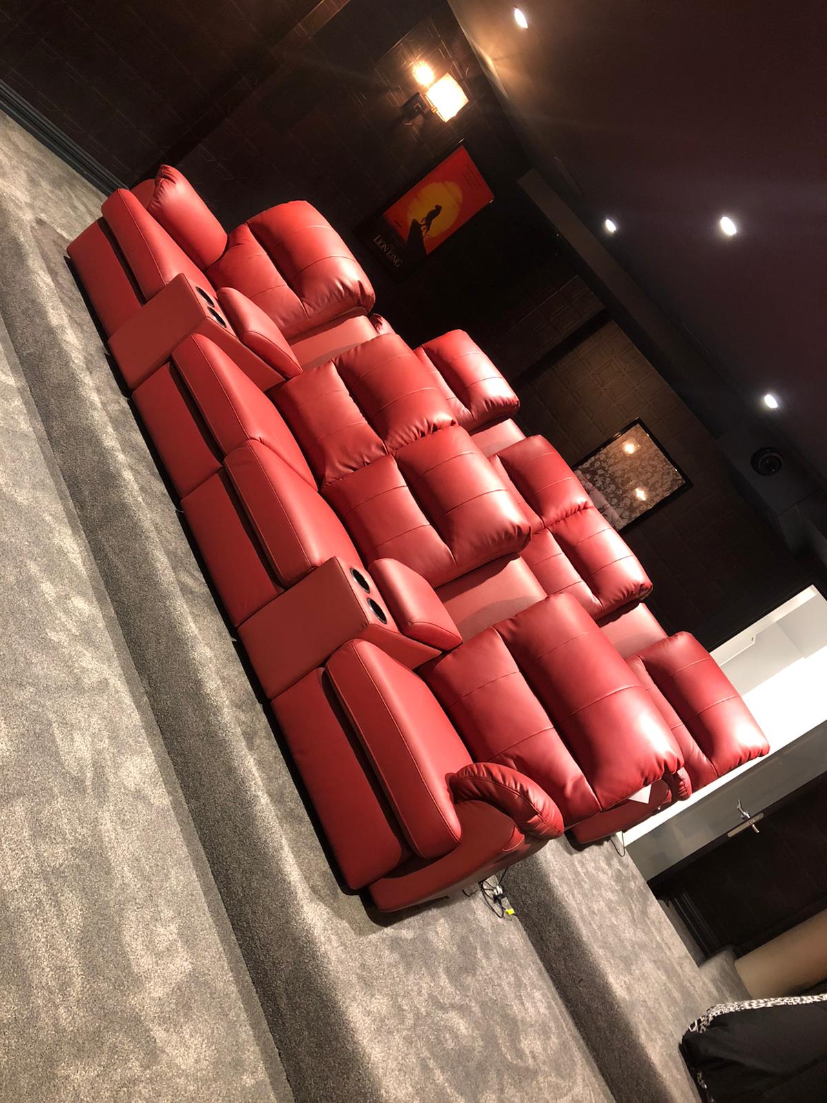 Horizon domowe fotele kinowe 4 siedziska