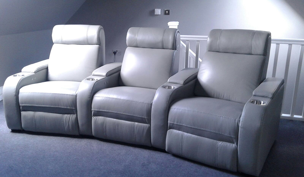 Paramount + 3 Home Cinema Seating - curved