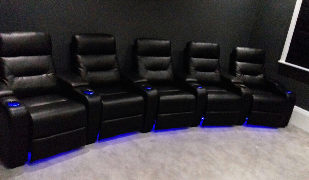 Universal 5 Cinema Chairs - curved