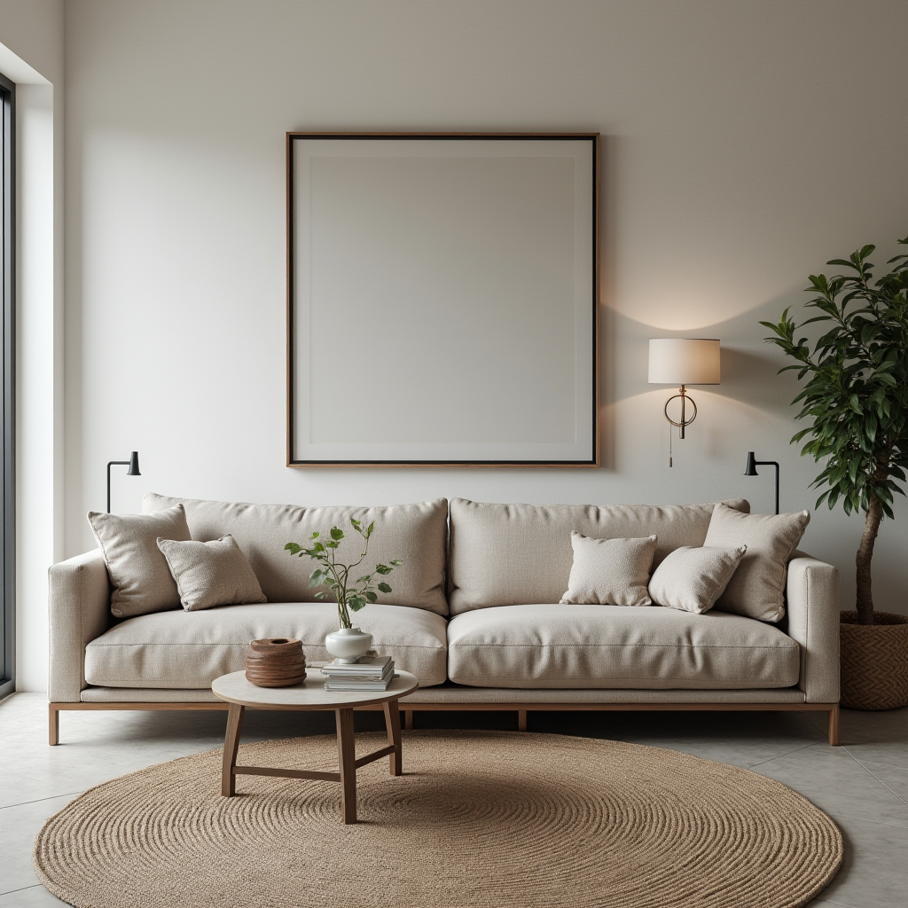 jasna sofa dla pięciu osób